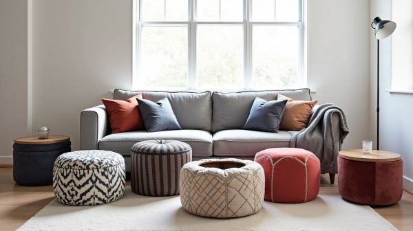 Optimiser l'espace avec des poufs design et multifonctionnels