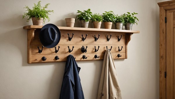 Porte manteau mural style naturel : l'allié de votre intérieur